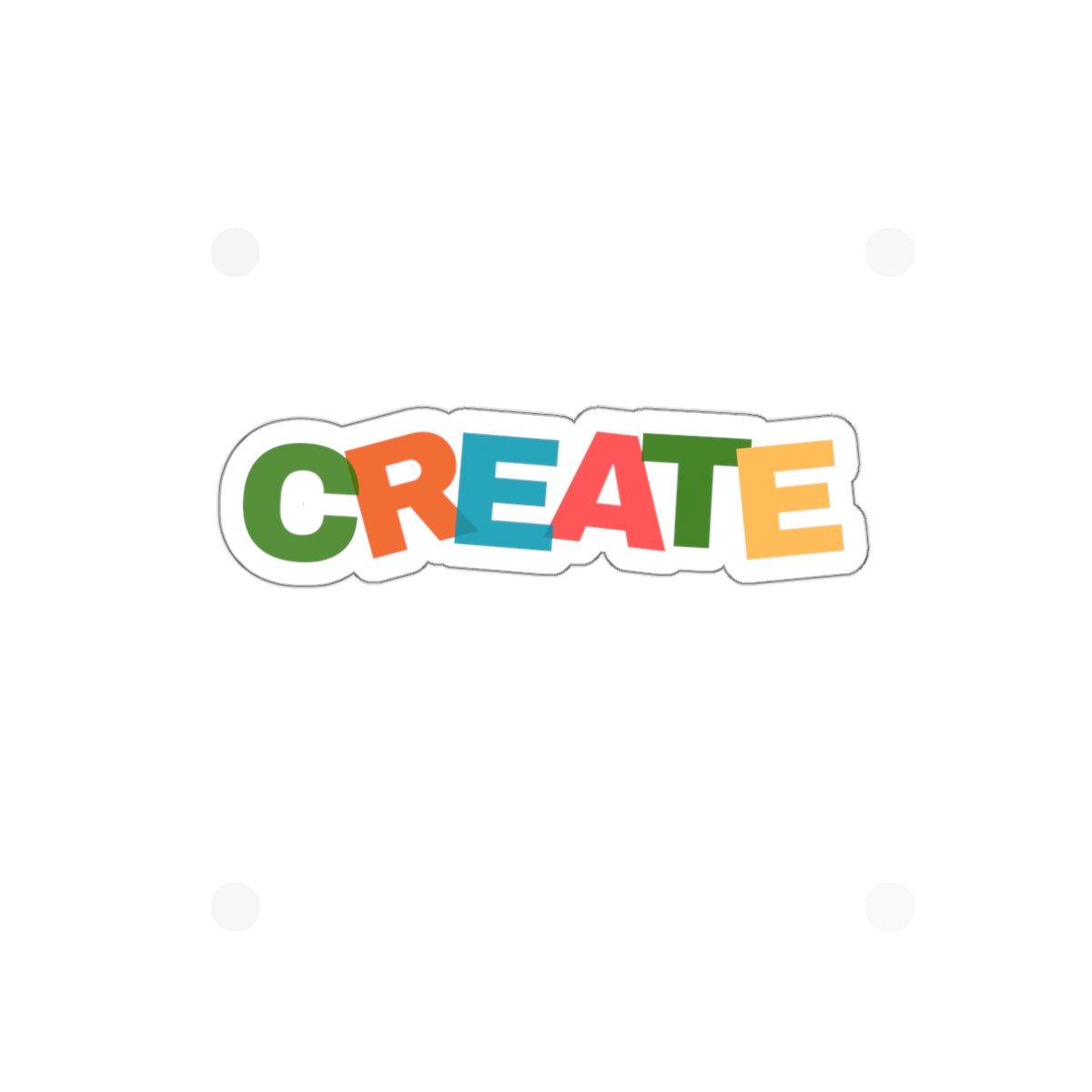 "CREATE" Die-Cut Stickers