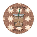 Sip, Stitch, Repeat Round Sticker