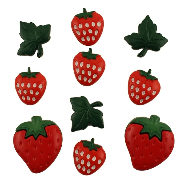 Strawberry Fields - Buttons Galore and More Craft & Sewing Buttons