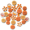 Orange Slices Fancy Buttons