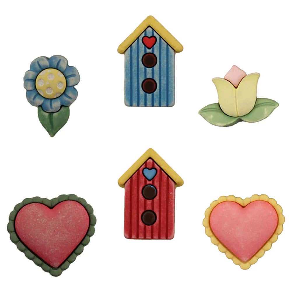 Signs of Spring Novelty Sewing Buttons